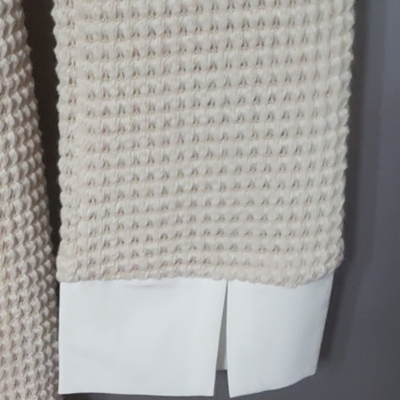 WOMANS/JUNIORS NIAY BRAND LONG SLEEVE FORM FITTING DRESS.SZ S4.WHITE COLLAR/CUFF - Picture 4 of 6